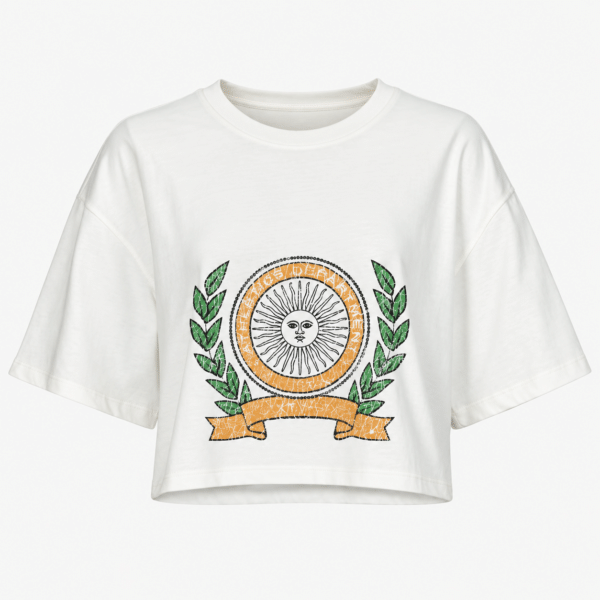 Cropped Cotton T-Shirt