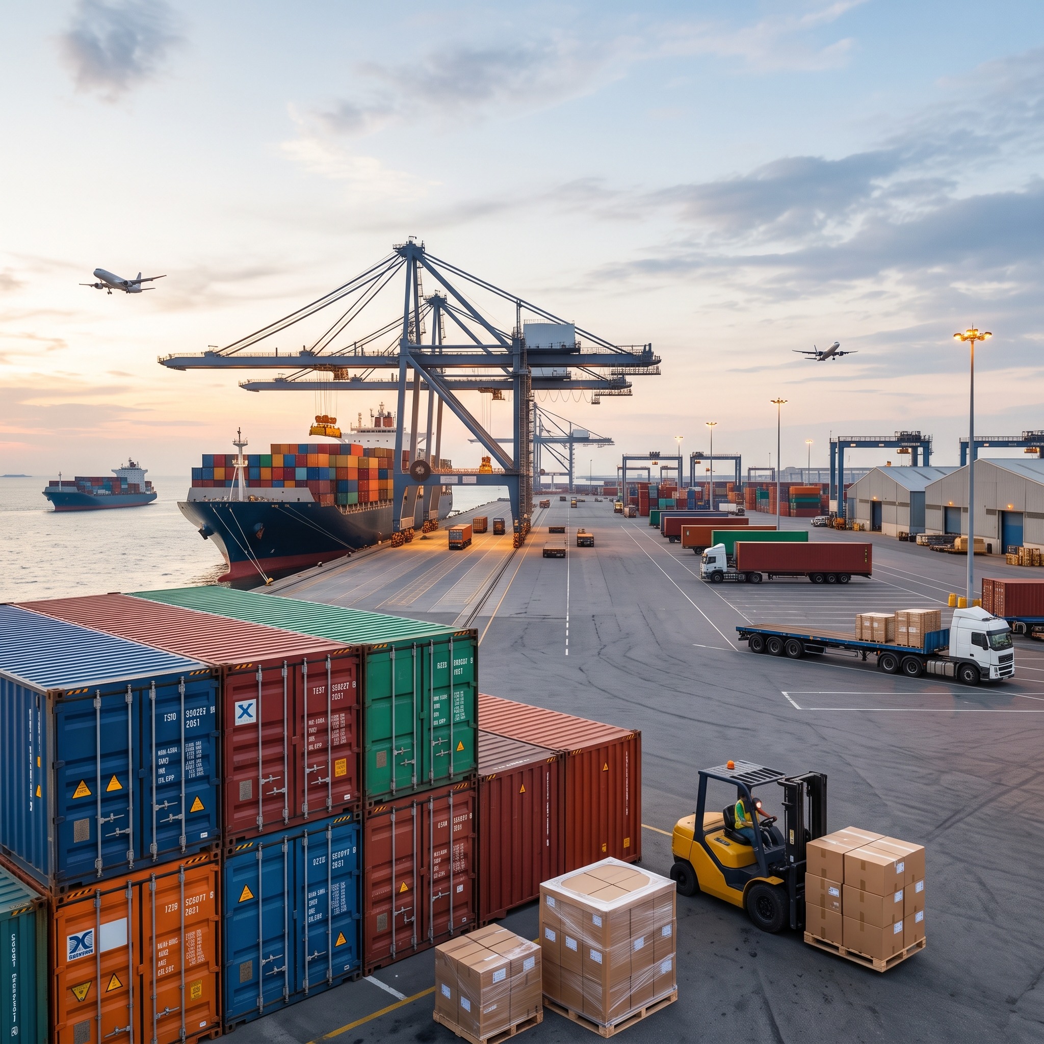 Cargo plane and freight shipping